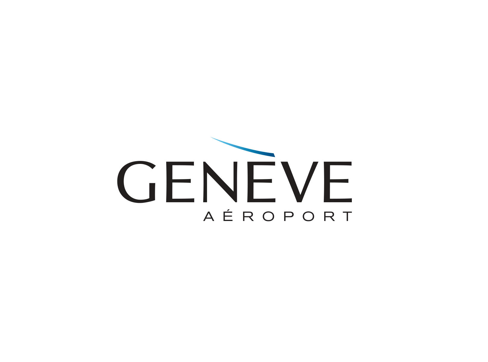 Genève aéroport - fond blanc